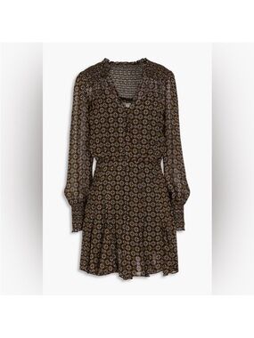 Veronica Beard Sacchi printed chiffon mini dress size 12 new with tag